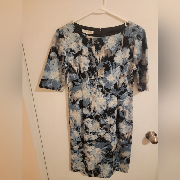 London Times Dress Womens Size 4 Floral Artsy Coquette Academia Preppy Flowers - Picture 1 of 8
